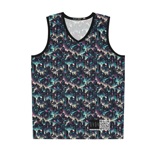 Digital Rebellion Tech-Inspired Streetwear Basketball Jersey - 8404 Design-51