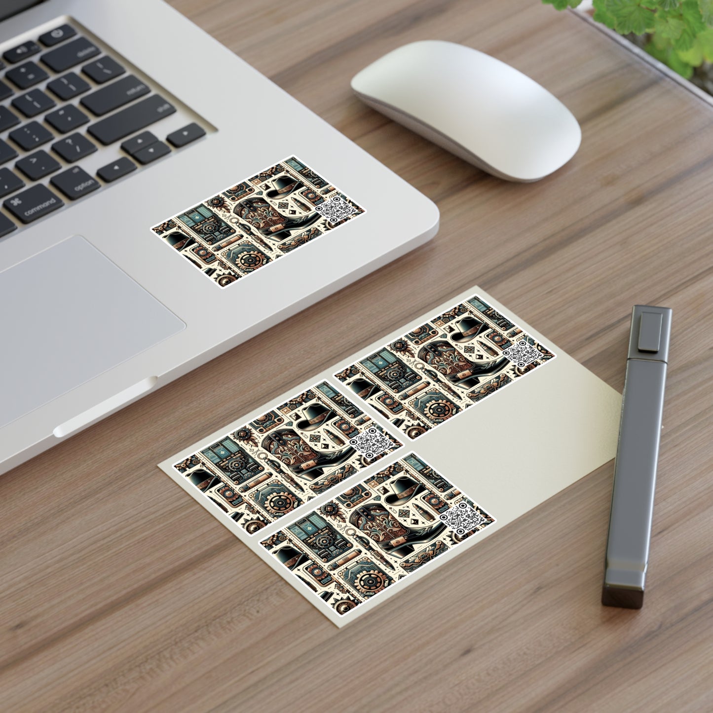 Digital Cowboy Chic Tech-Infused Western Fusion Sticker Sheets - 8404 Design-51