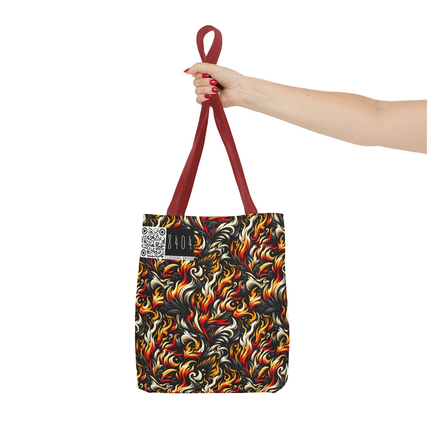 Fire & Flames Bold Streetwear Statement Tote Bag - 8404 Design-55