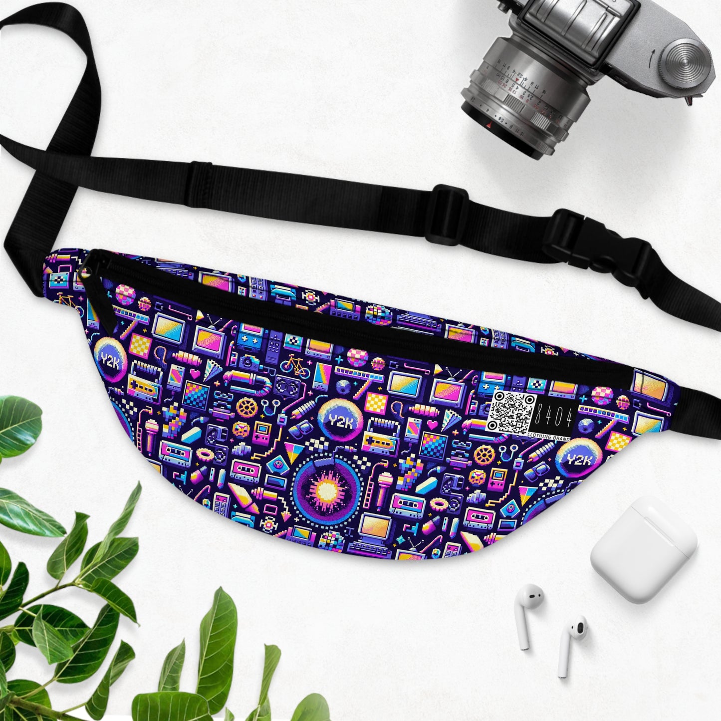Digital Nostalgia Modern Retro Fusion Fanny Pack - 8404 Design-64
