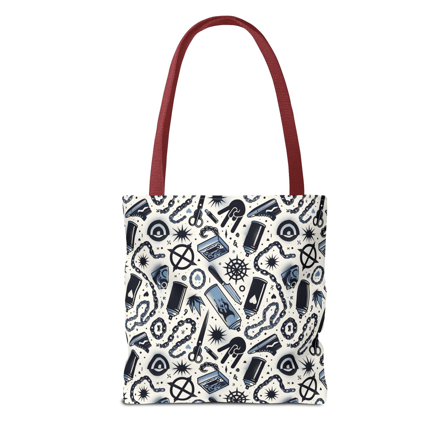 Cultural Rebellion Graphics Edgy and Rebellious With a Hint of Nostalgia Tote Bag - 8404 Design-57