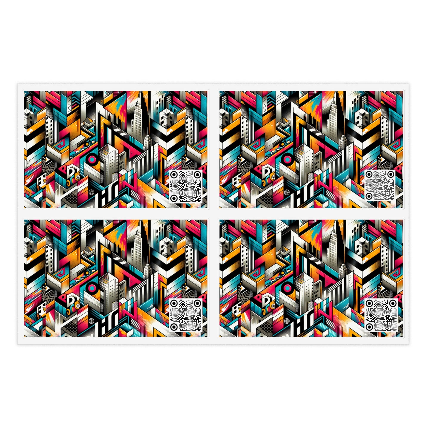 Graffiti Revival Urban Street Art Sticker Sheets - 8404 Design-62