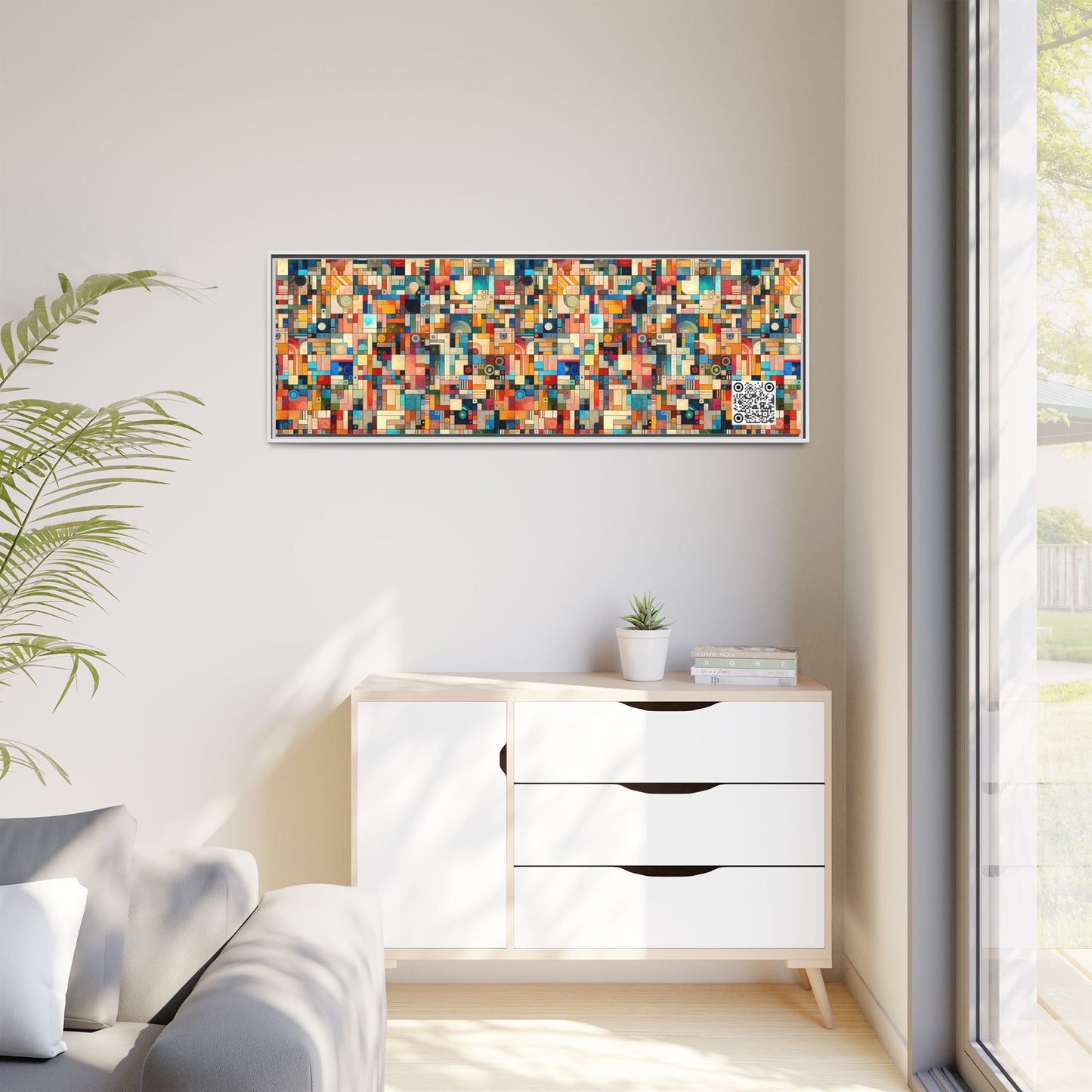 Digital Artistic Expression Artistic Streetwear Matte Canvas, Framed (multi-Color) - 8404 Design-46 B