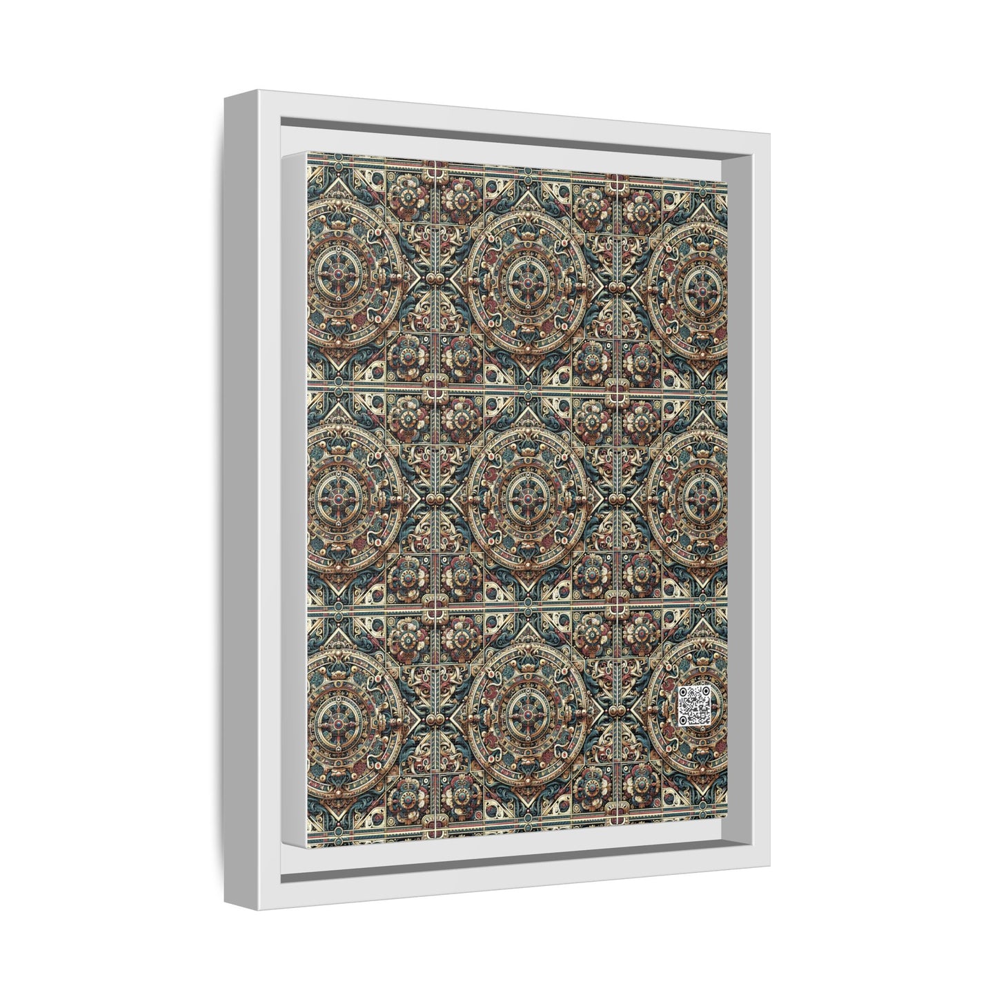 Urban Renaissance Historical Fusion With Street Edge Matte Canvas, Framed (multi-Color) - 8404 Design-57 A
