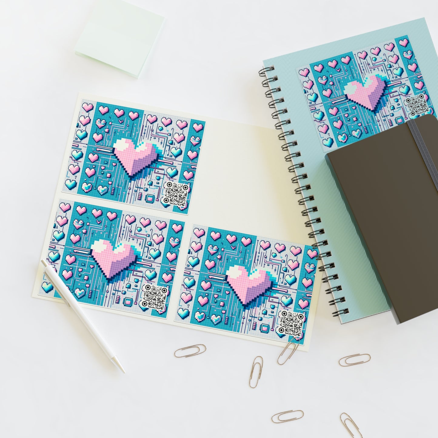 Digital Romance Modern Tech Romance Sticker Sheets - 8404 Design-44