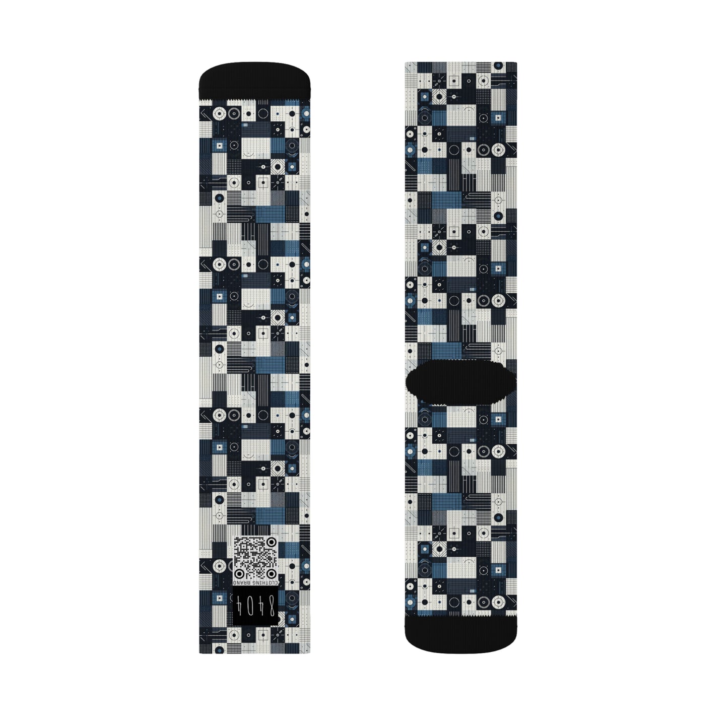 Minimalist Athleisure Minimalist Tech Sublimation Socks - 8404 Design-39