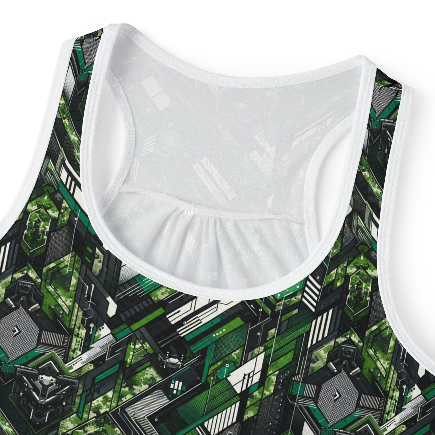 Tech Camo Fusion Tech-Forward Streetwear With a Futuristic Edge Women's Tank Top - 8404 Design-58