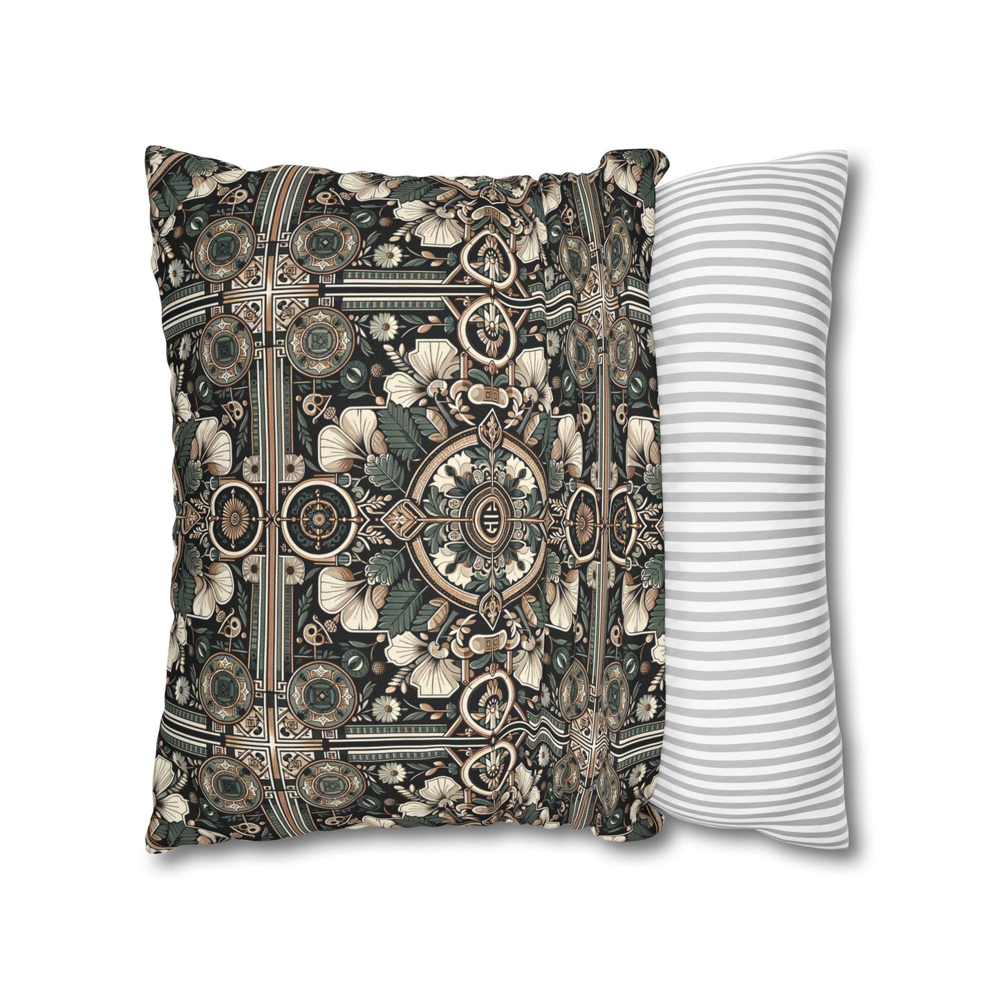 Cyber Garden Party Tech Garden Extravaganza Spun Polyester Square Pillowcase - 8404 Design-66