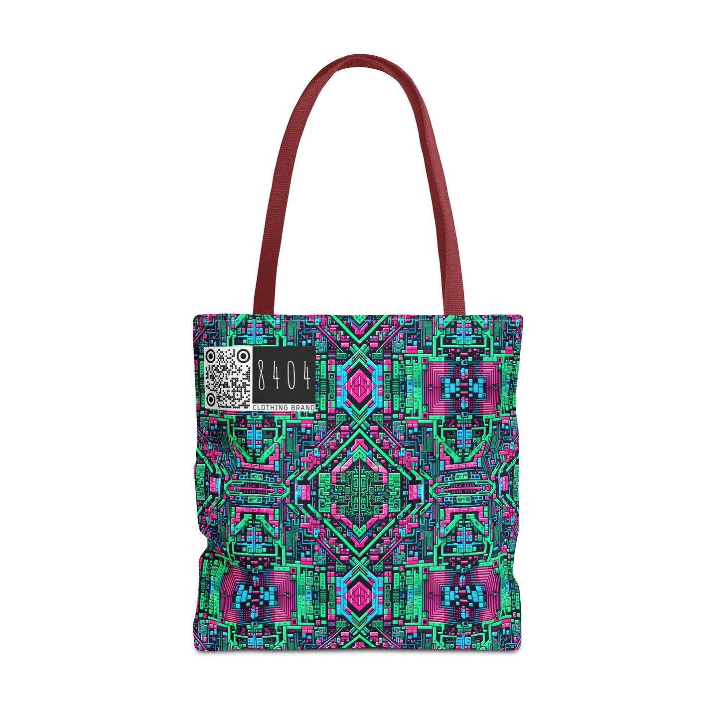 Digital Glitch Vibes Tech-Inspired Streetwear Tote Bag - 8404 Design-71