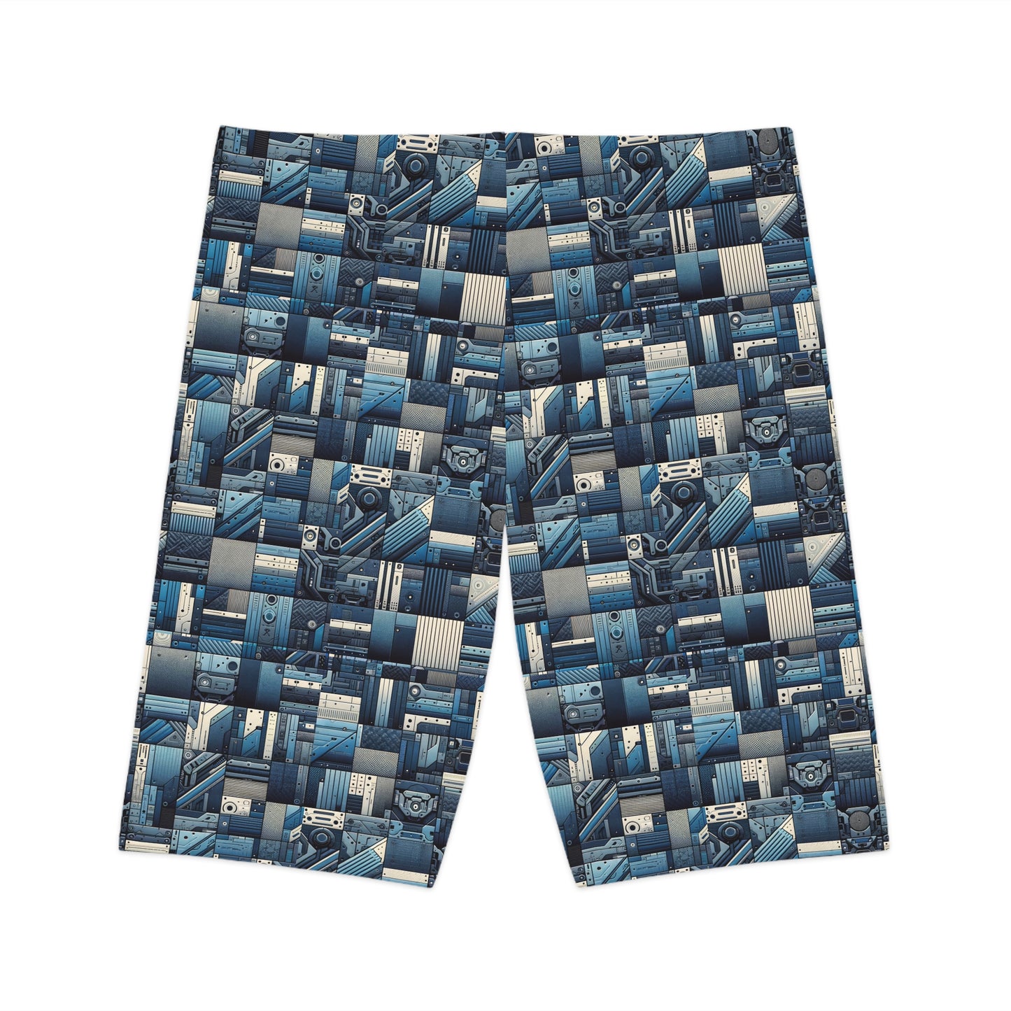 Tech-Inspired Utility Tech-Forward Streetwear With Utilitarian Edge Women's Bike Shorts - 8404 Design-44