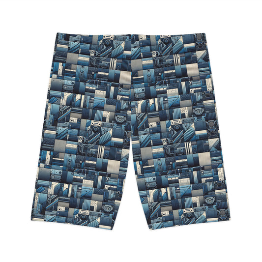 Tech-Inspired Utility Tech-Forward Streetwear With Utilitarian Edge Women's Bike Shorts - 8404 Design-44