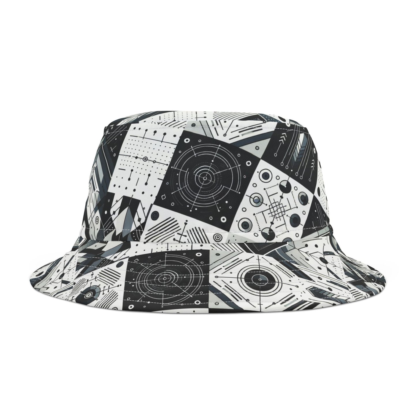 Digital Minimalism Minimalist Tech Bucket Hat - 8404 Design-50