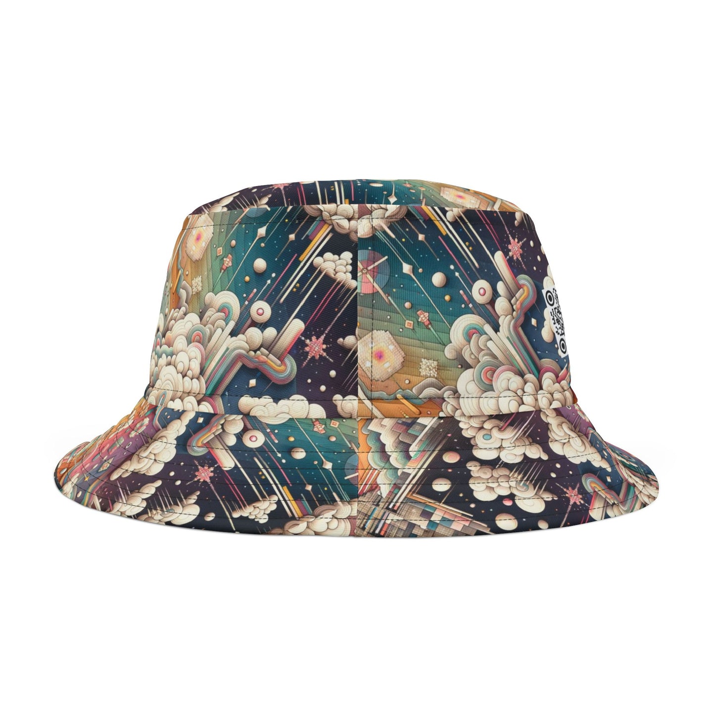 Digital Dreamland Whimsical and Nostalgic Streetwear With a Digital Twist Bucket Hat - 8404 Design-52