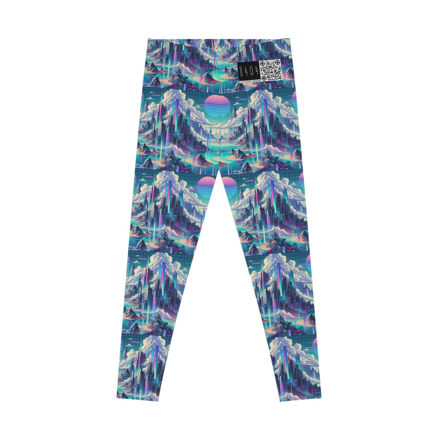 Digital Dreamscapes Digitally-Inspired Streetwear With a Dreamy, Surreal Twist Stretch Leggings - 8404 Design-53