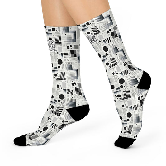 Digital Minimalism Minimalist Tech Cushioned Crew Socks - 8404 Design-60
