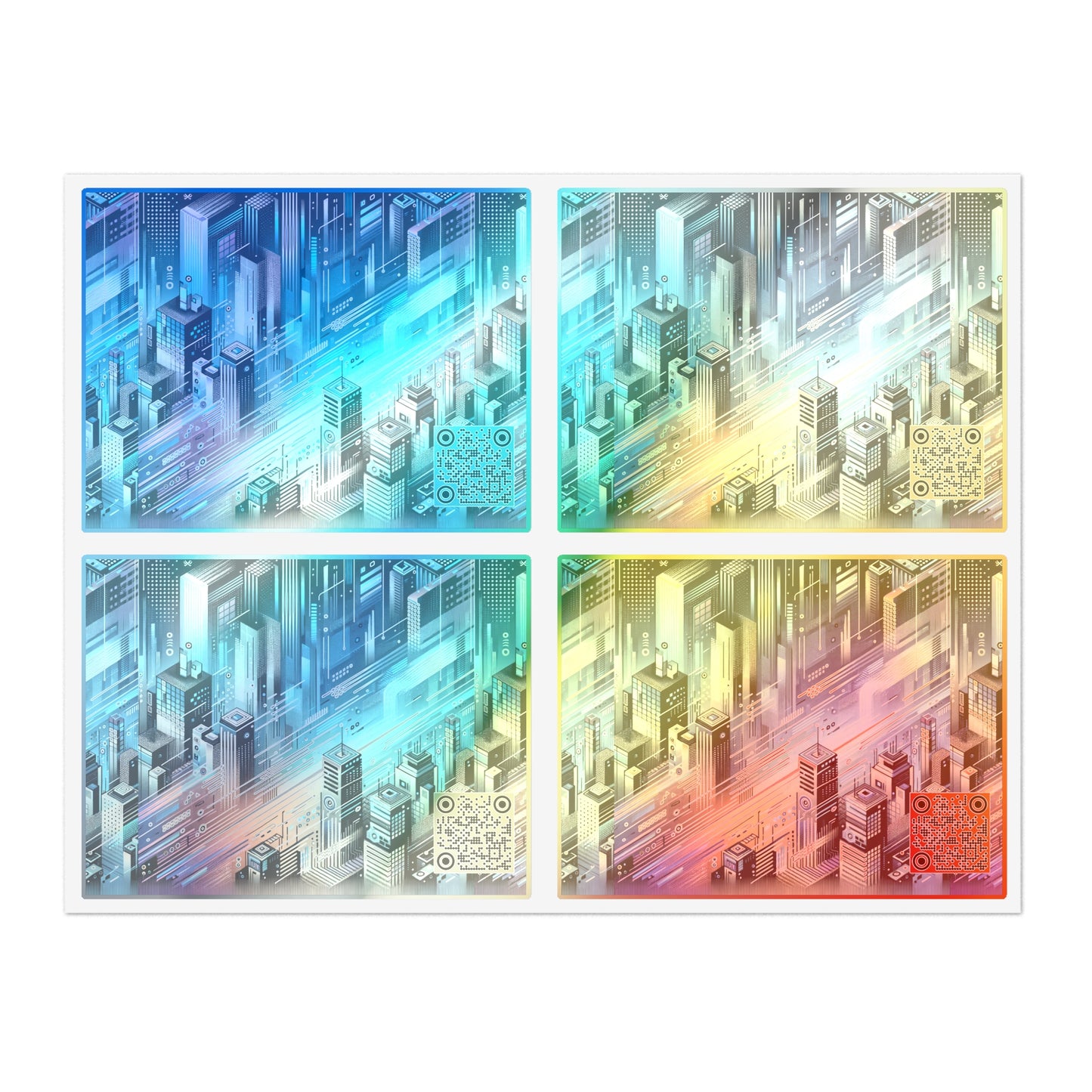 Digital Motion Futuristic Tech Sticker Sheets - 8404 Design-58