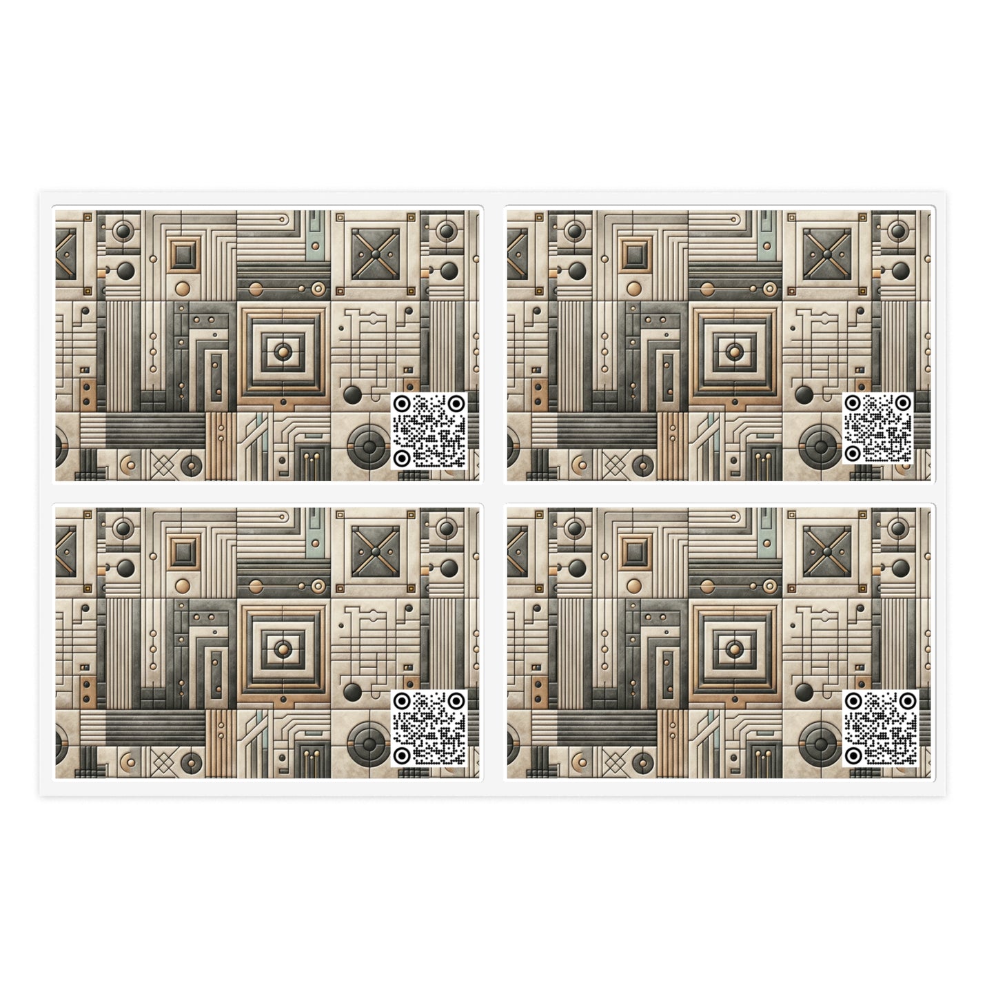 Tech Utility Chic Tech-Forward Minimalist Sticker Sheets - 8404 Design-54