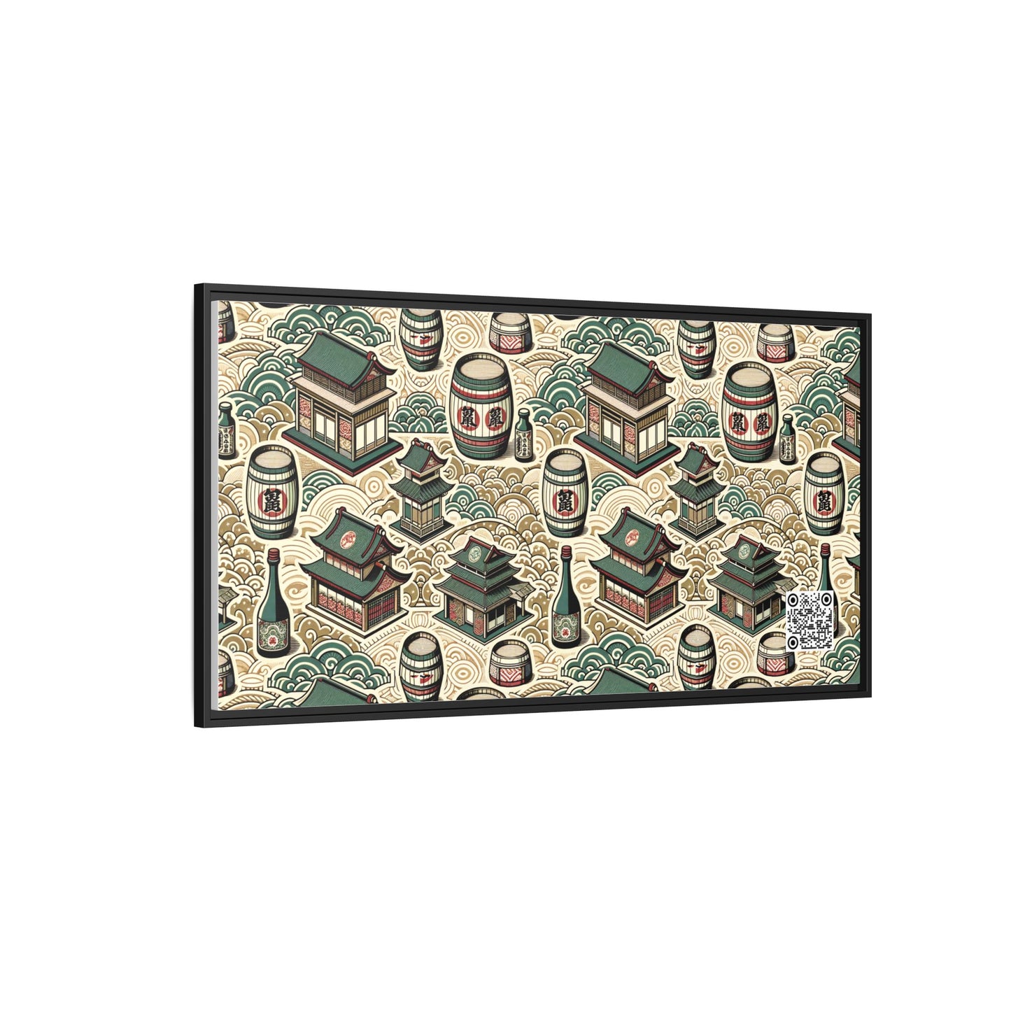 Cultural Artisanal Fusion Contemporary Cultural Elegance Matte Canvas, Framed (multi-Color) - 8404 Design-68 B