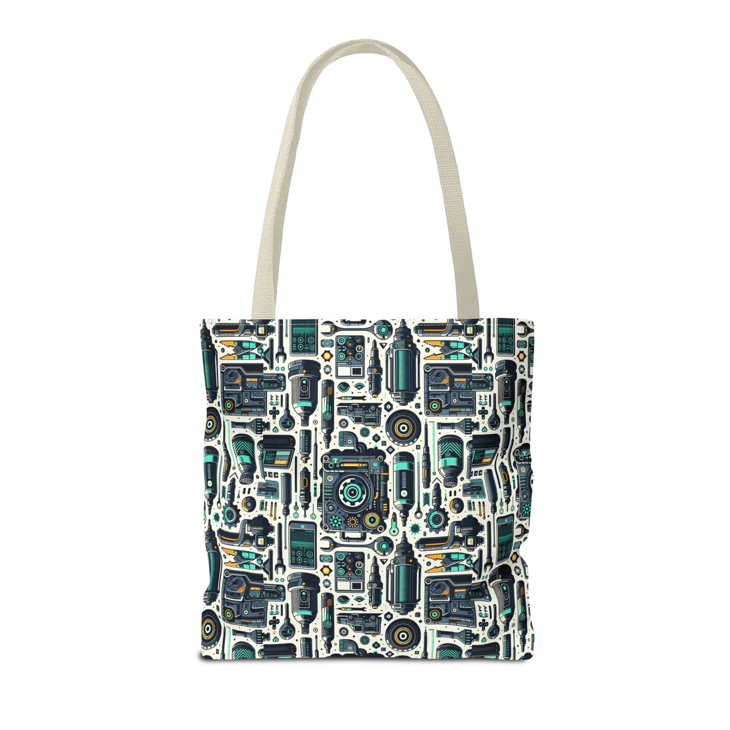 Tech Utility Fusion Modern Tech Streetwear Tote Bag - 8404 Design-53
