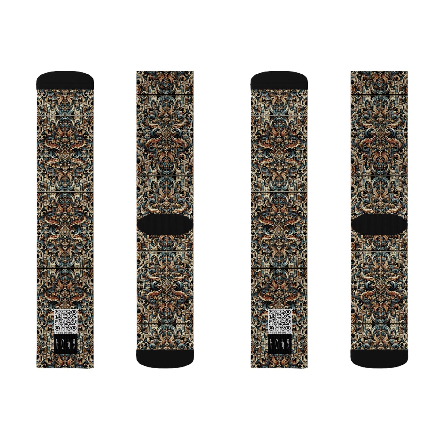 Urban Renaissance Historical Fusion With Street Edge Sublimation Socks - 8404 Design-59