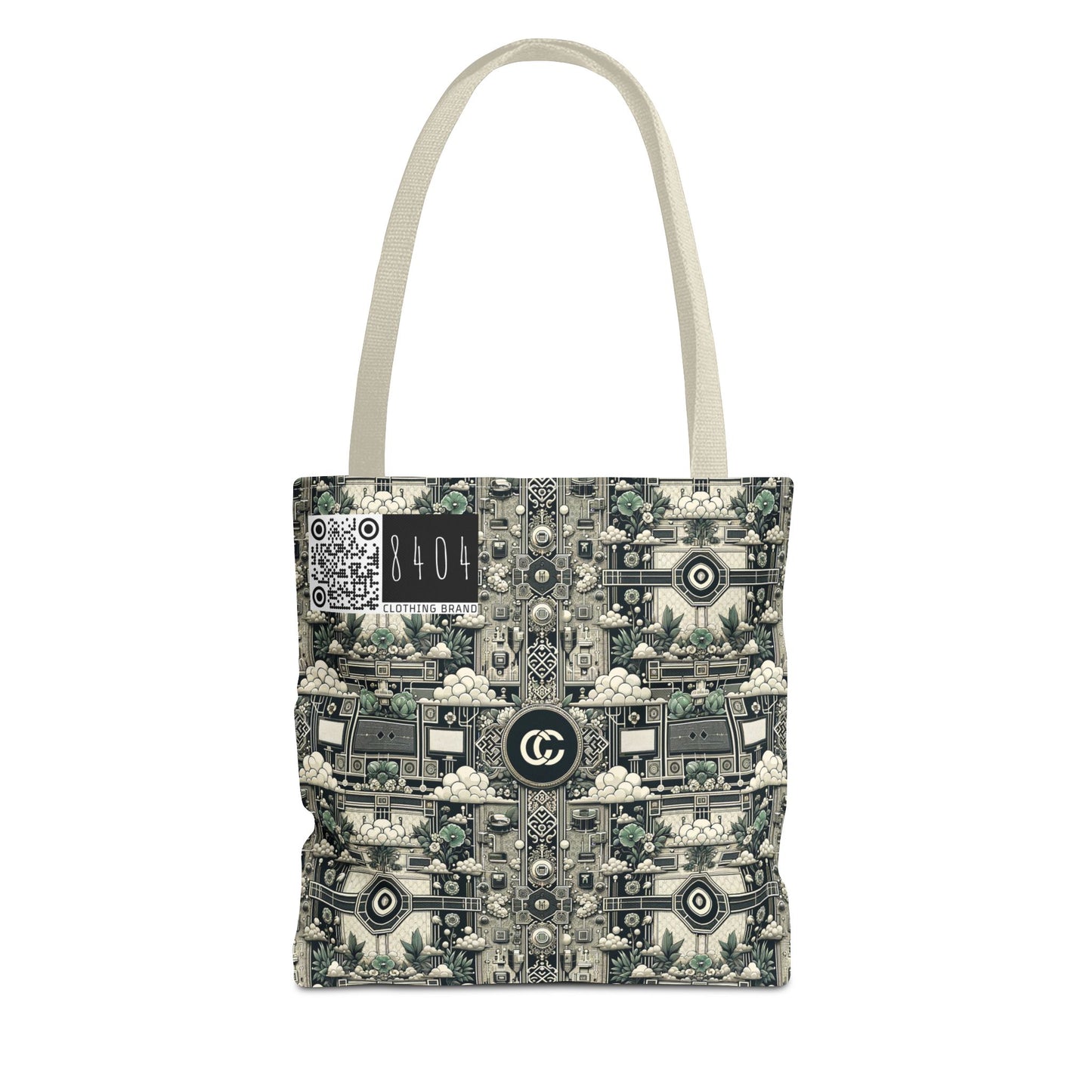 Cyber Garden Party Tech Garden Extravaganza Tote Bag - 8404 Design-54