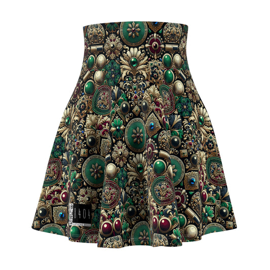 Neo-Dandyism Modern Dandy Streetwear Women's Skater Skirt - 8404 Design-54