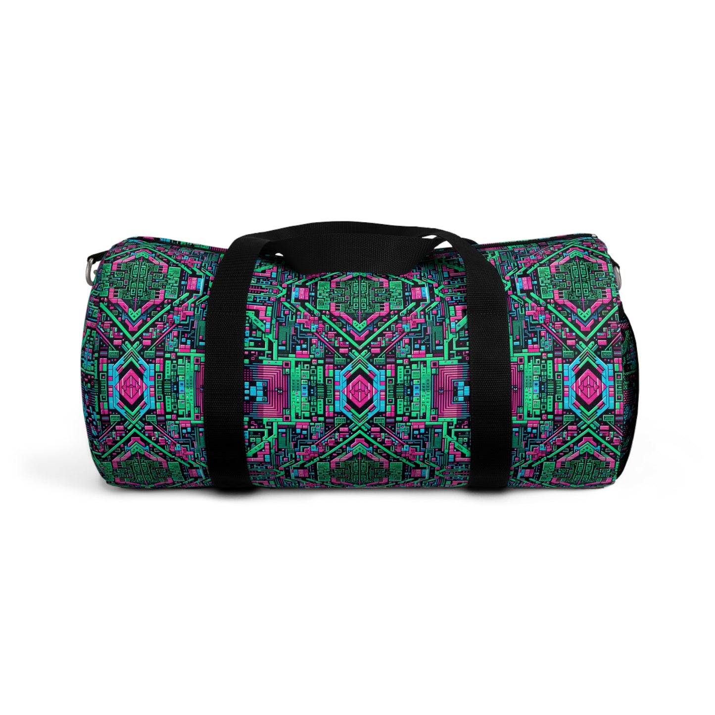 Digital Glitch Vibes Tech-Inspired Streetwear Duffel Bag - 8404 Design-71
