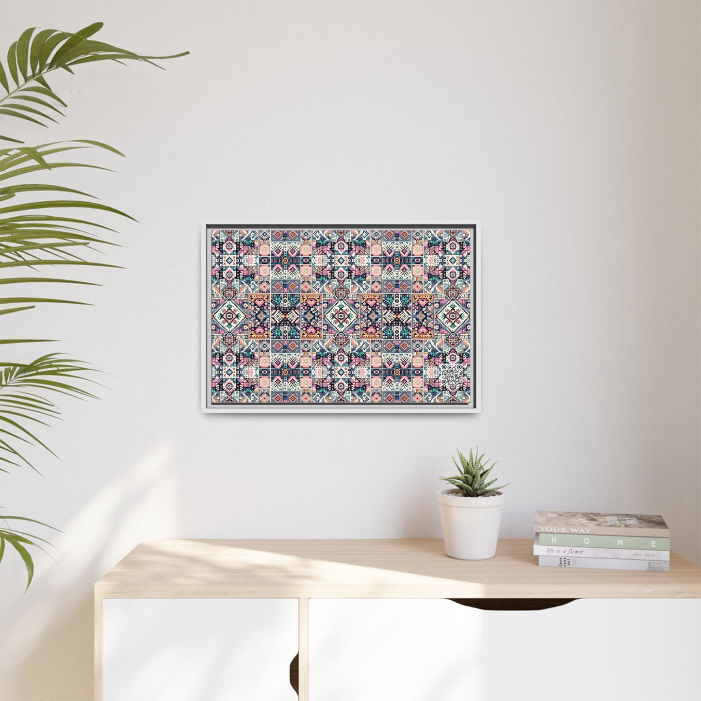 Matte Canvas, Framed (multi-Color) - 8404 Design-01