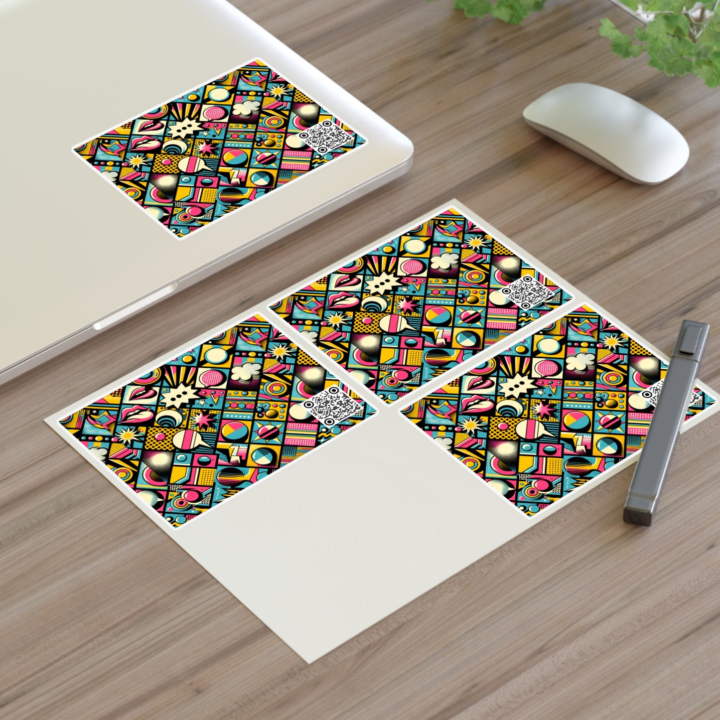 Neon Pop Art Revival Pop Culture Retro Sticker Sheets - 8404 Design-46