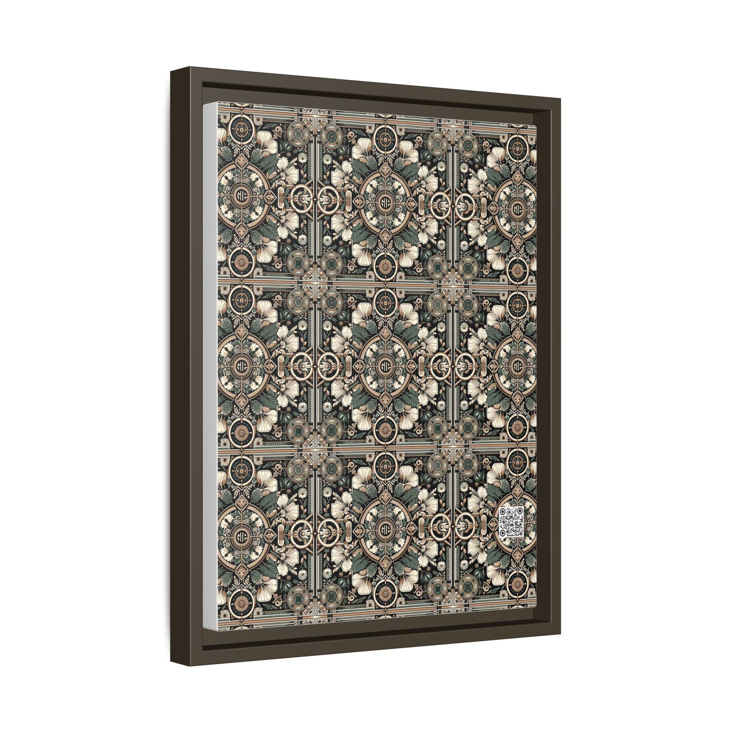 Cyber Garden Party Tech Garden Extravaganza Matte Canvas, Framed (multi-Color) - 8404 Design-66 A