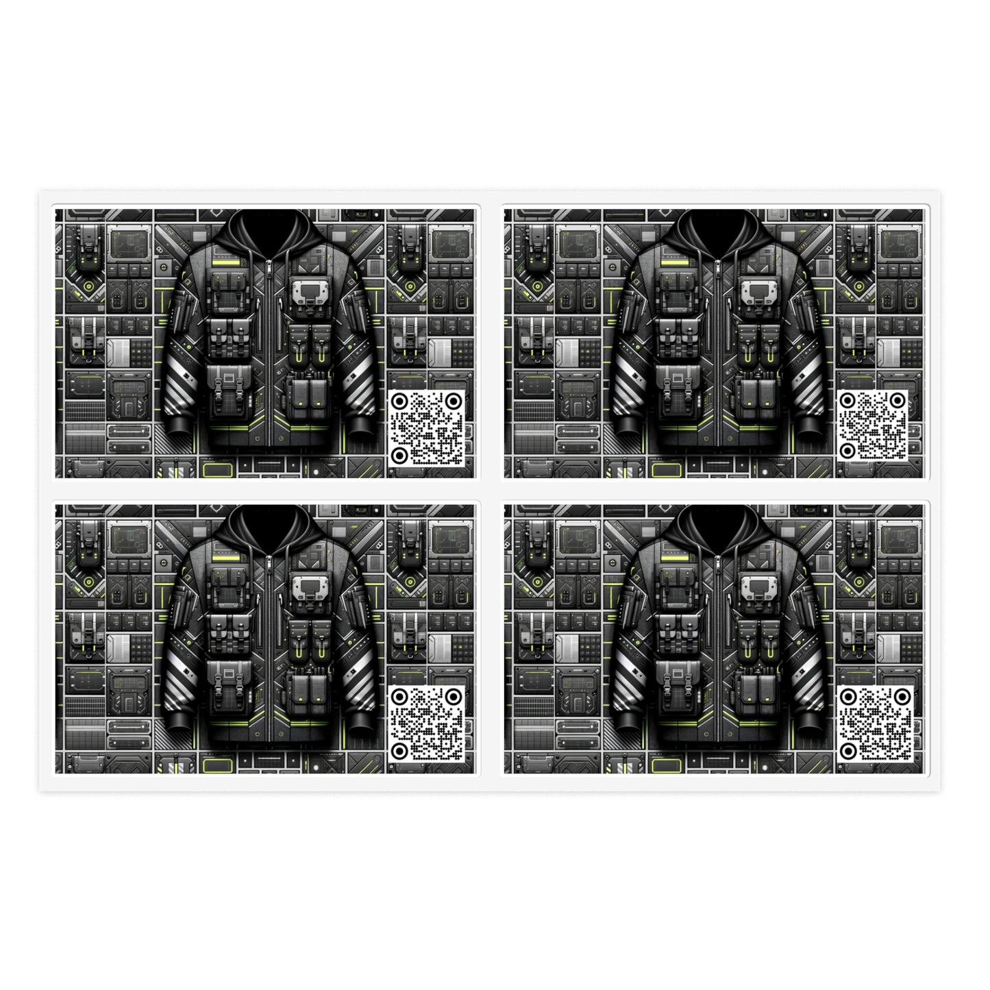 Tech Utility Futuristic Utility Sticker Sheets - 8404 Design-61
