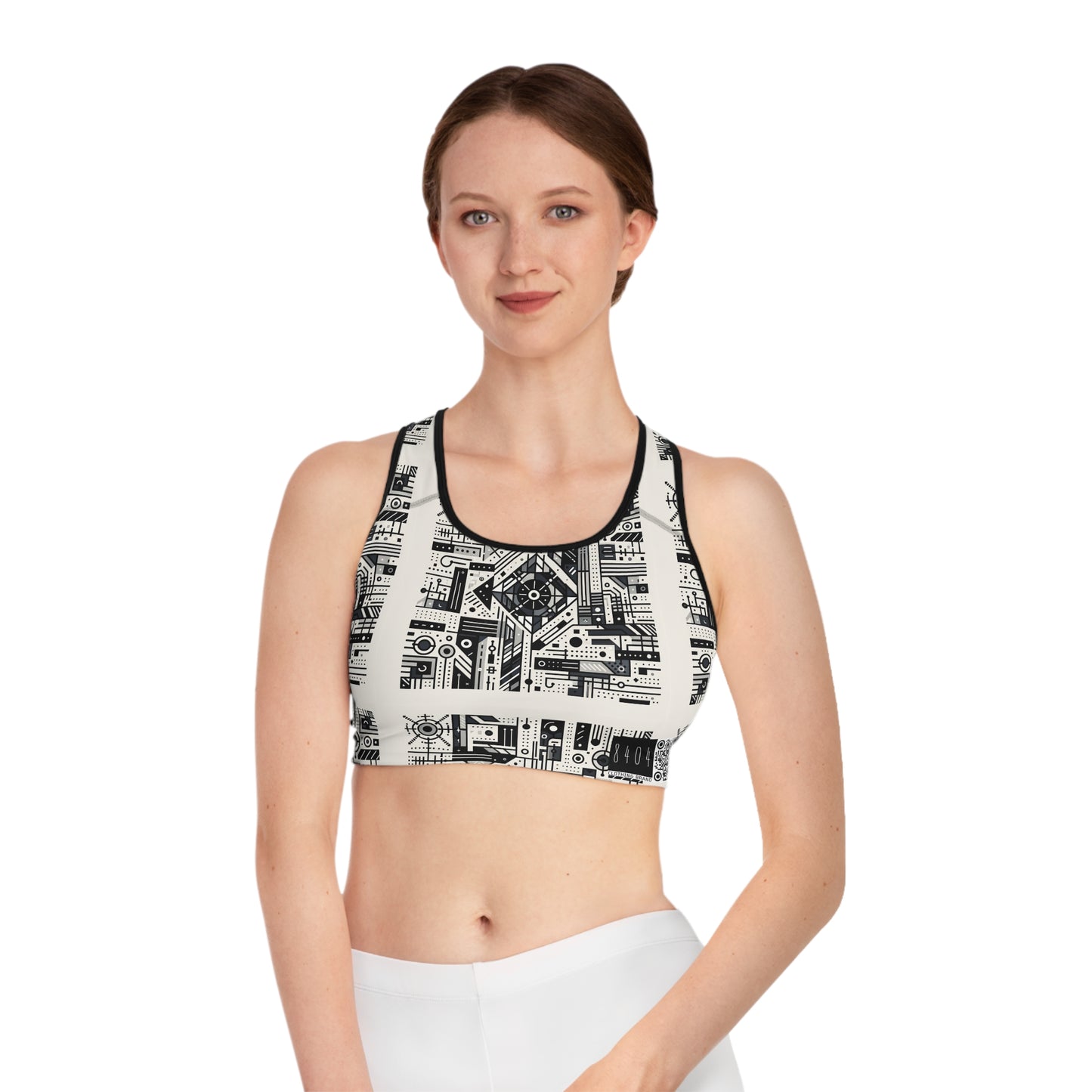 Digital Minimalism Minimalist Tech Sports Bra - 8404 Design-47