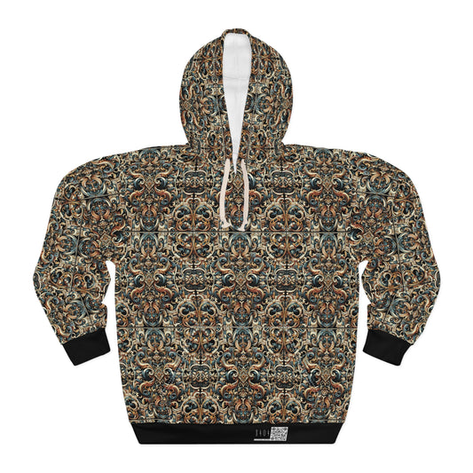 Urban Renaissance Historical Fusion With Street Edge Pullover Hoodie - 8404 Design-59