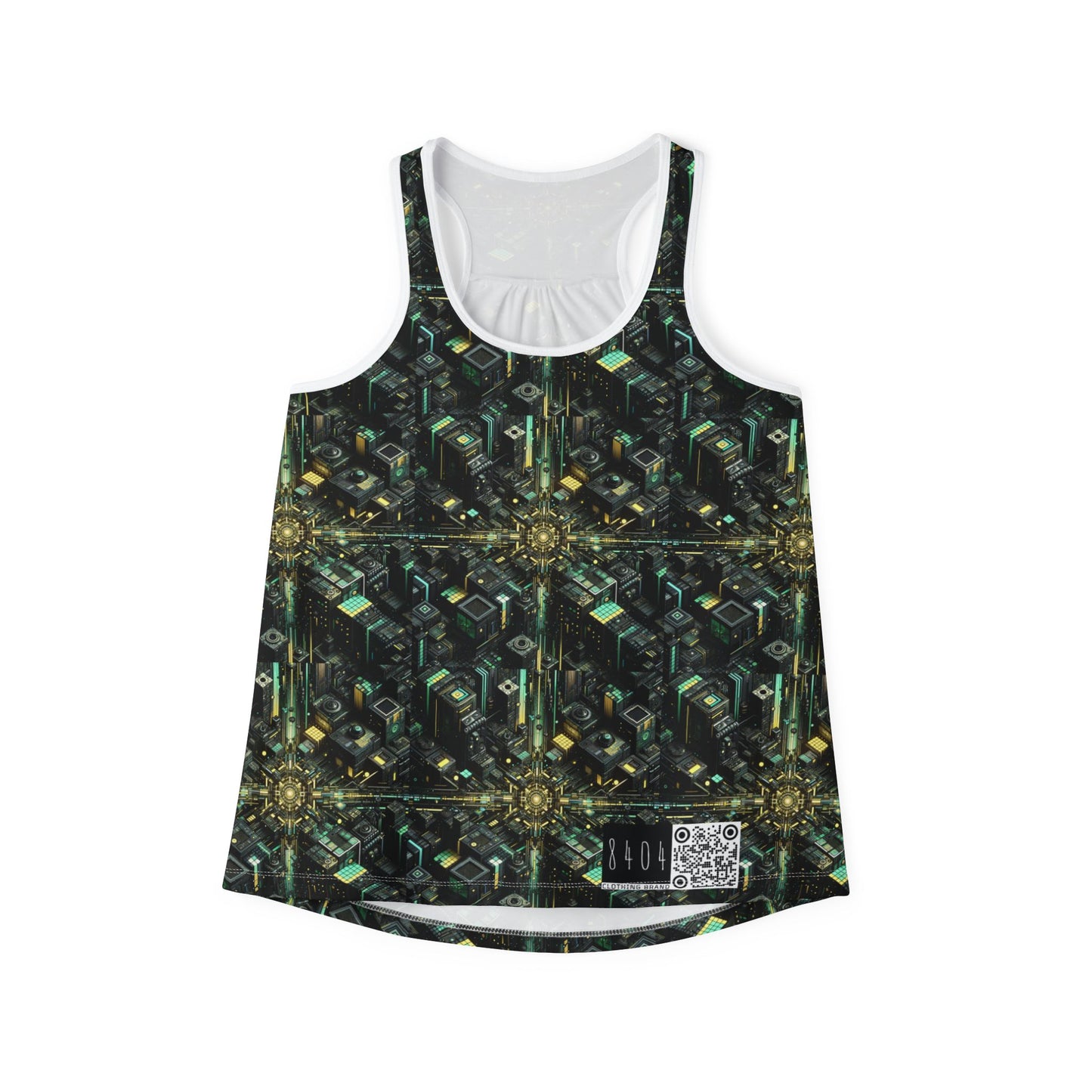 Tech Noir Graphics Tech-Inspired Streetwear Women's Tank Top - 8404 Design-66