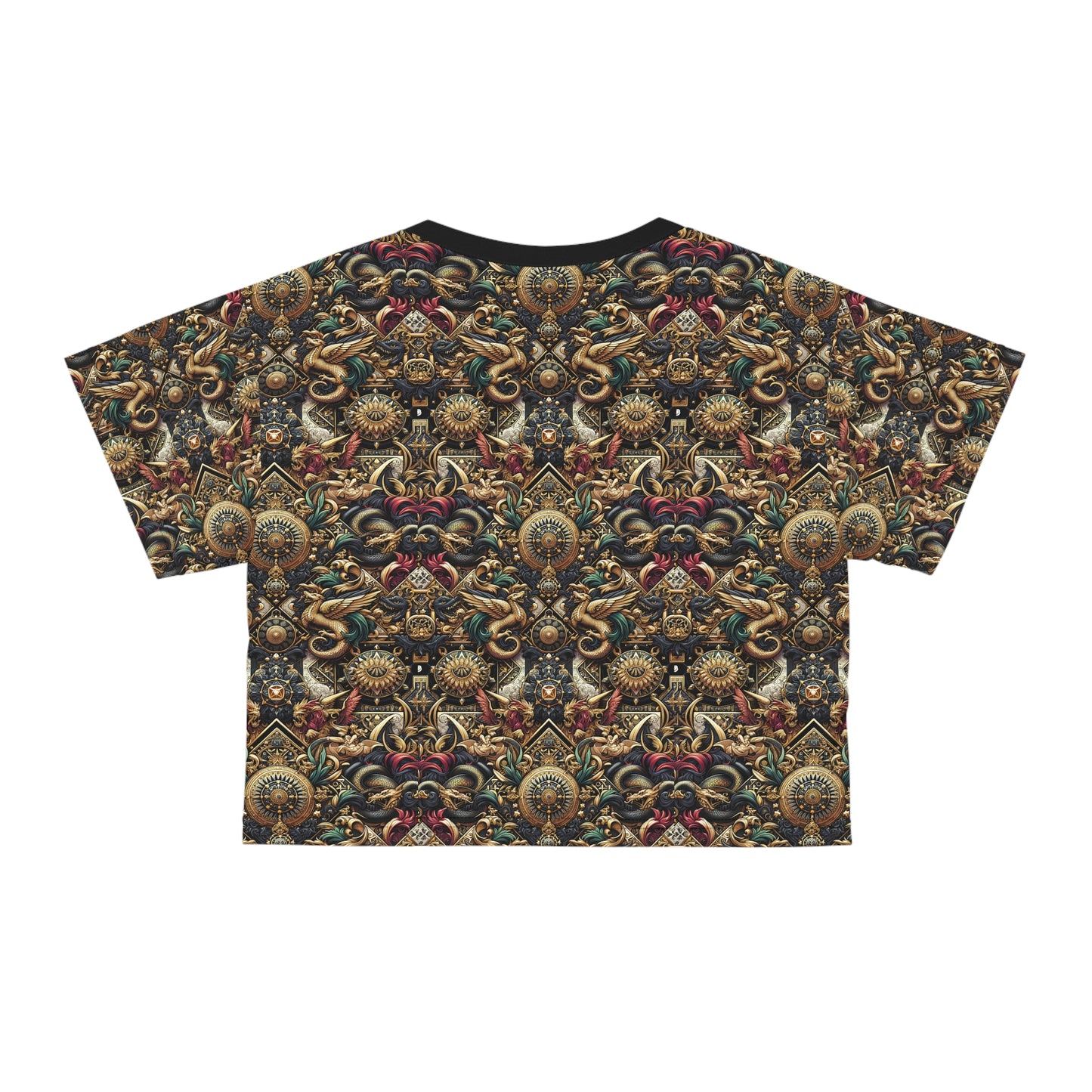 Digital Renaissance Luxurious Streetwear Inspired By Classical Art With a Modern Twist Crop Tee - 8404 Design-76