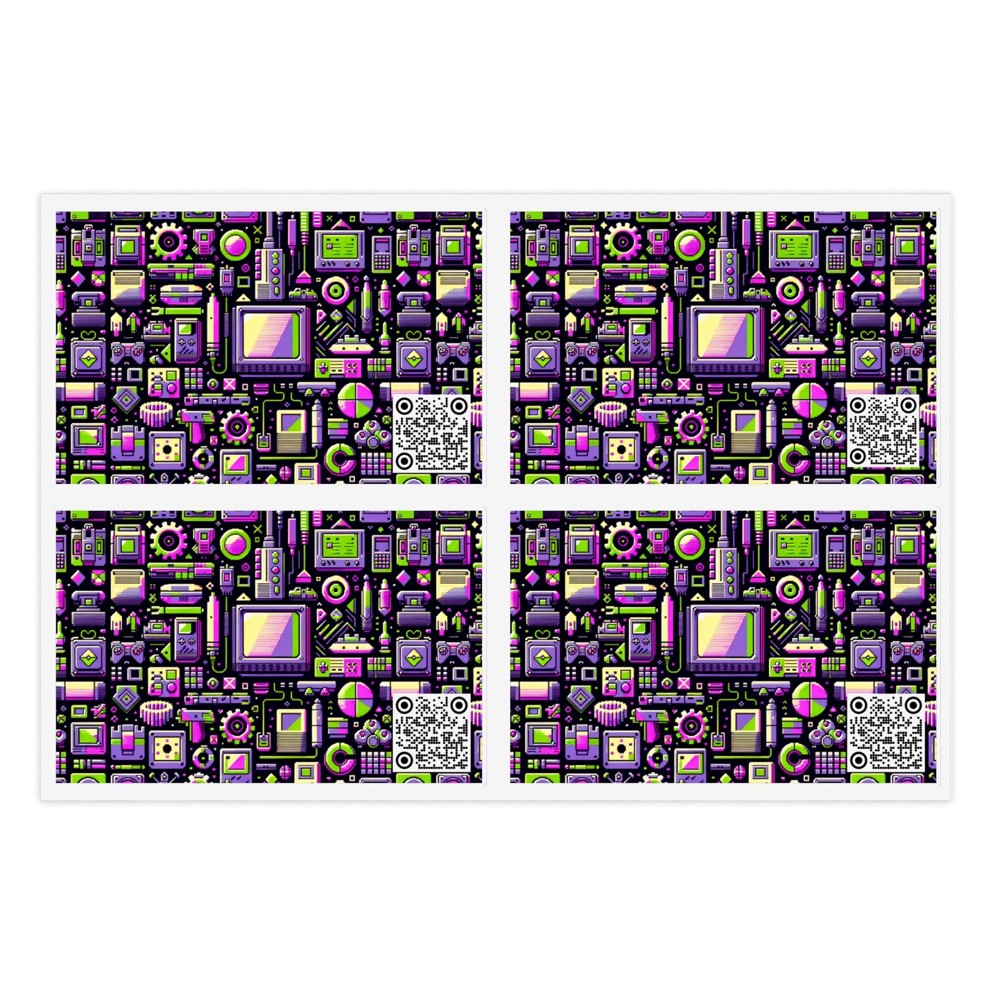 Digital Nostalgia Remix Modern Vintage Fusion Sticker Sheets - 8404 Design-67