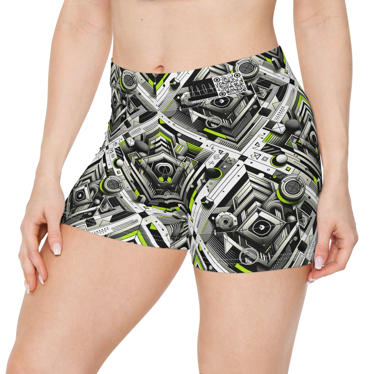 Elevated Sporty Tech Tech-Forward Streetwear Women's Shorts - 8404 Design-70