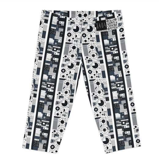 Minimalist Athleisure Minimalist Tech Women's Capri Leggings - 8404 Design-54