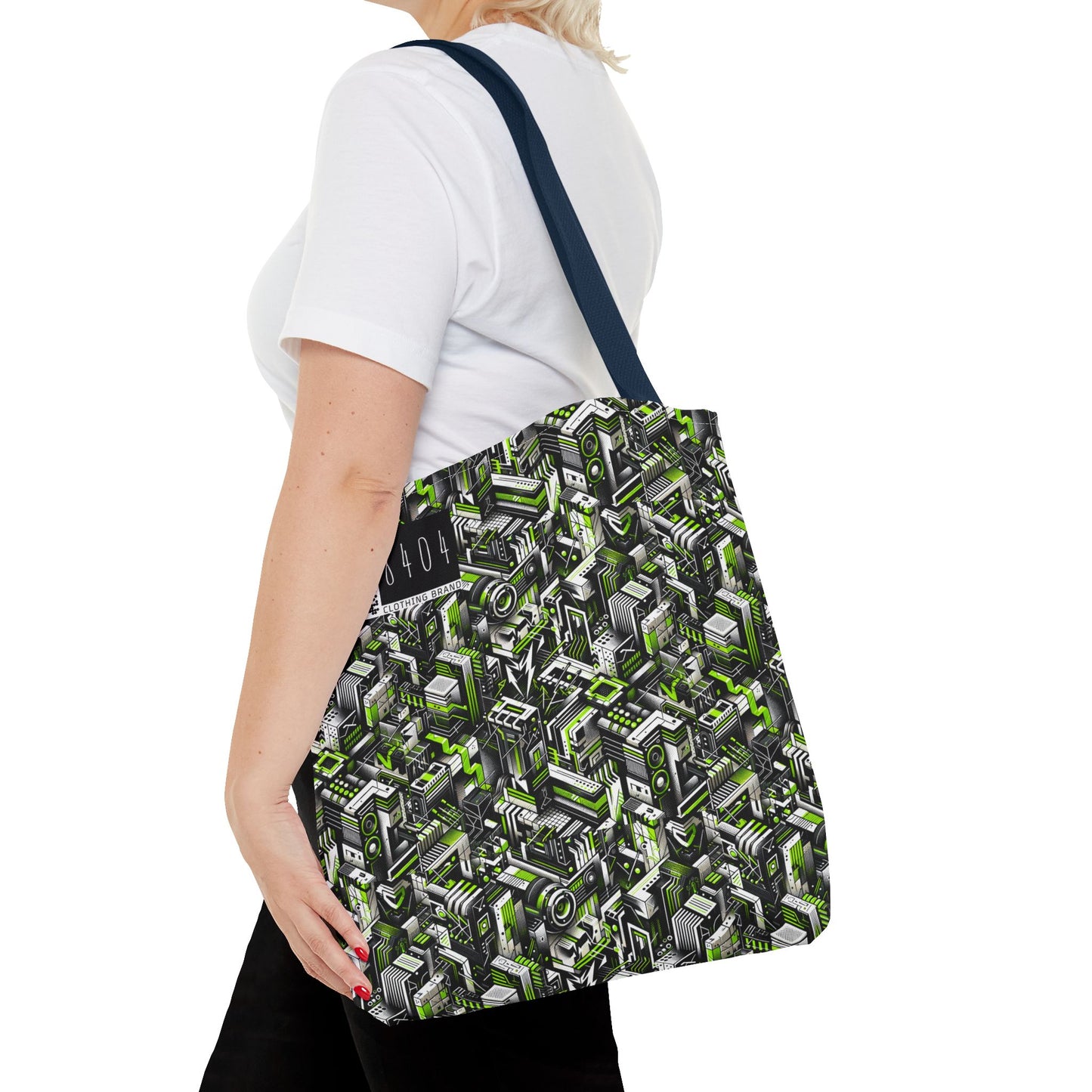 Graffiti Tech Fusion Bold Streetwear Fusion Tote Bag - 8404 Design-53