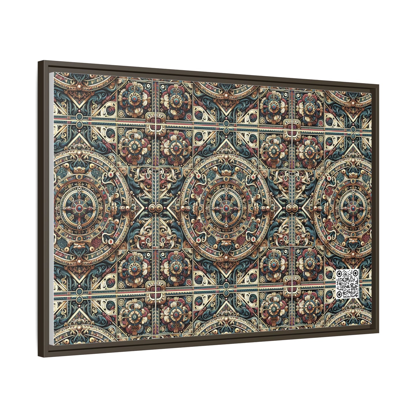 Urban Renaissance Historical Fusion With Street Edge Matte Canvas, Framed (multi-Color) - 8404 Design-57 A