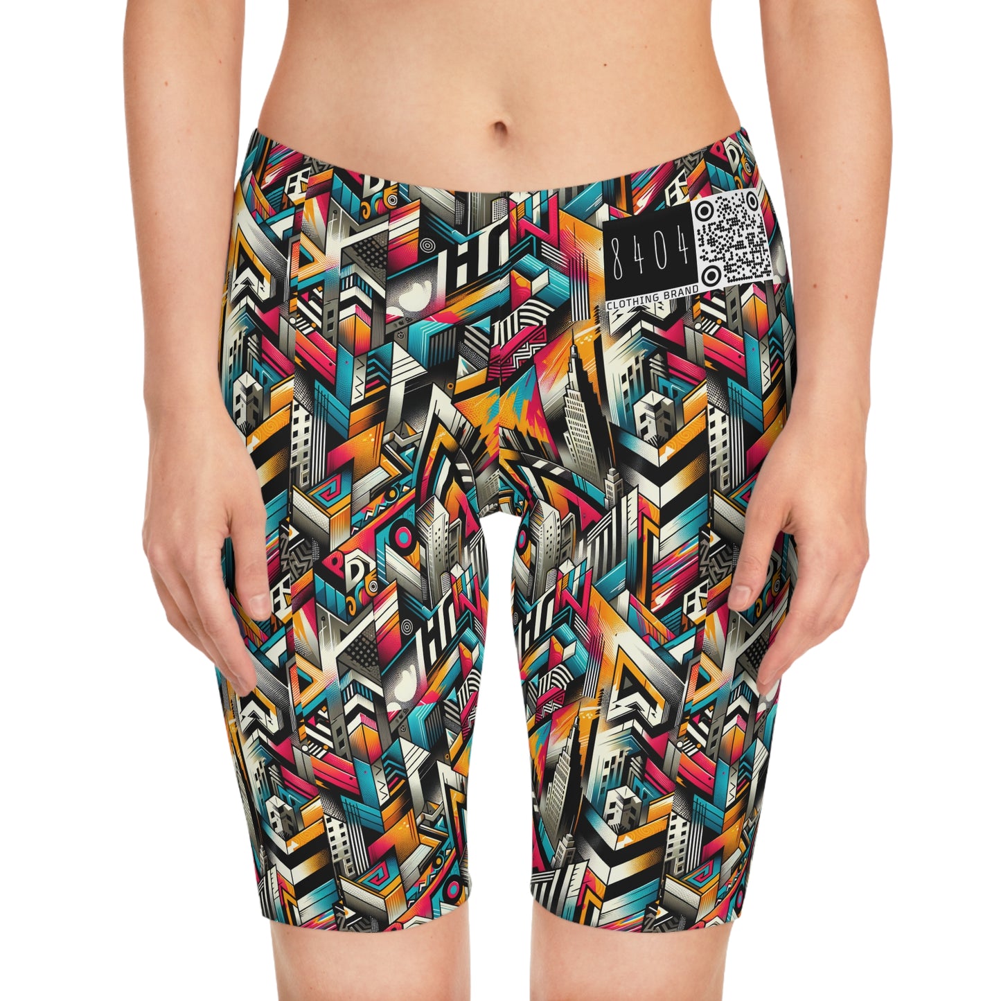 Graffiti Revival Urban Street Art Women's Bike Shorts - 8404 Design-62