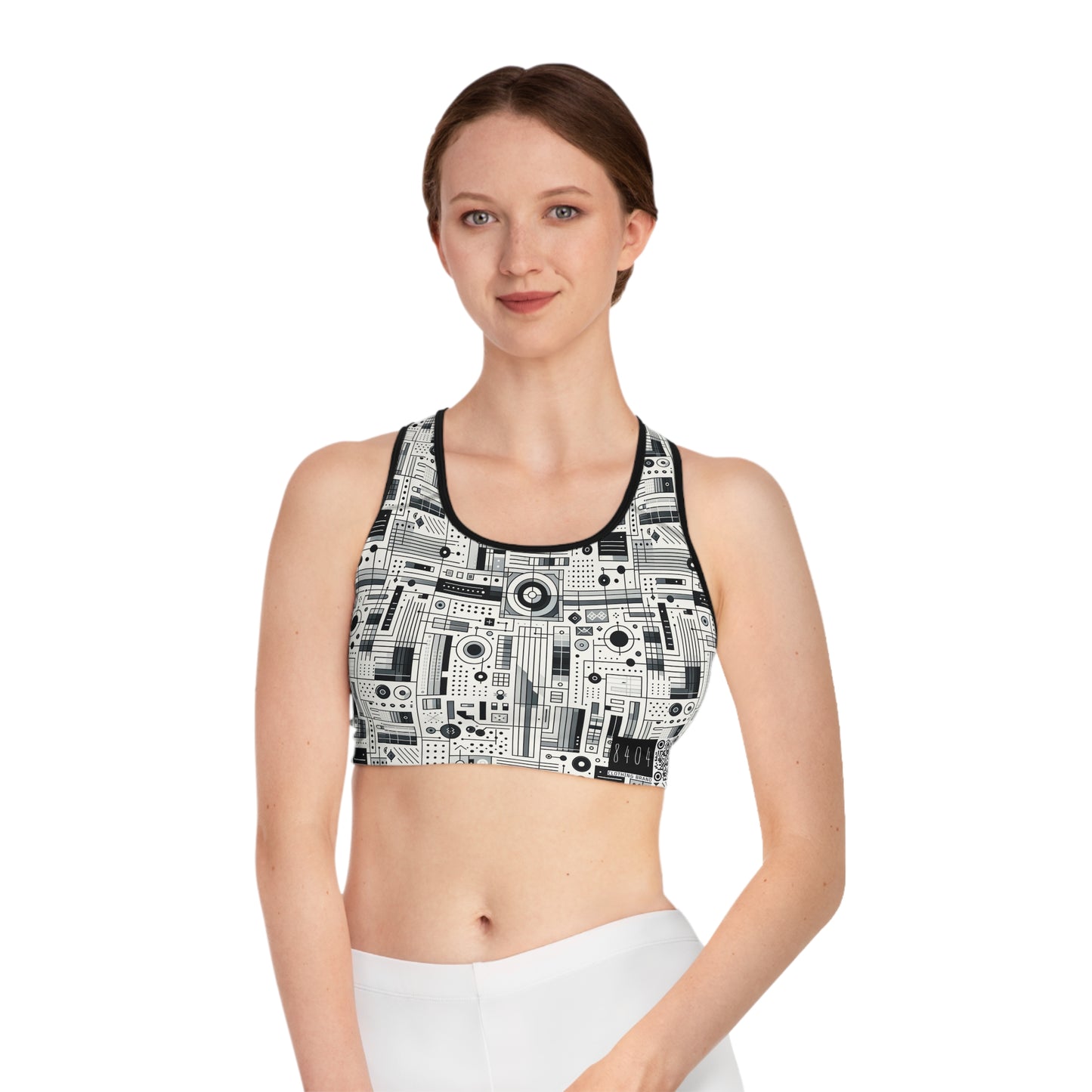 Digital Minimalism Minimalist Tech Sports Bra - 8404 Design-53
