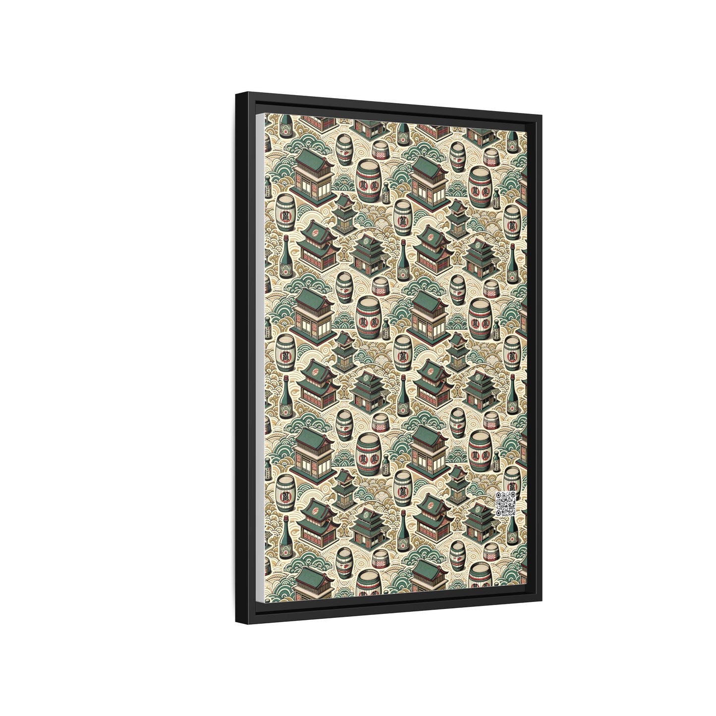 Cultural Artisanal Fusion Contemporary Cultural Elegance Matte Canvas, Framed (multi-Color) - 8404 Design-68 B