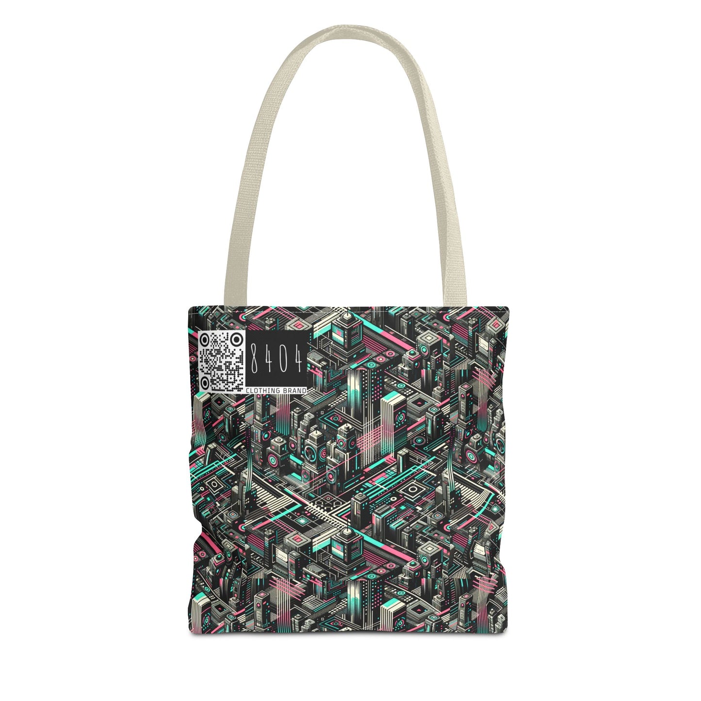 Digital Dreamland Tech-Inspired Streetwear Tote Bag - 8404 Design-51