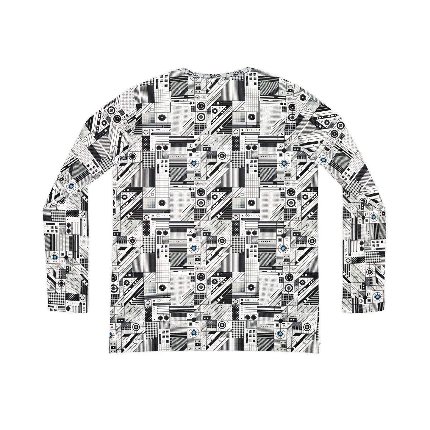 Digital Minimalism Minimalist Tech Women's Long Sleeve V-neck Shirt - 8404 Design-52