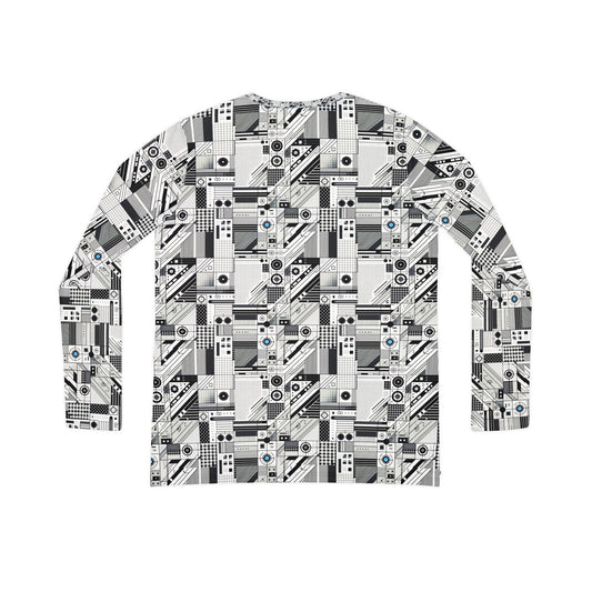 Digital Minimalism Minimalist Tech Women's Long Sleeve V-neck Shirt - 8404 Design-52