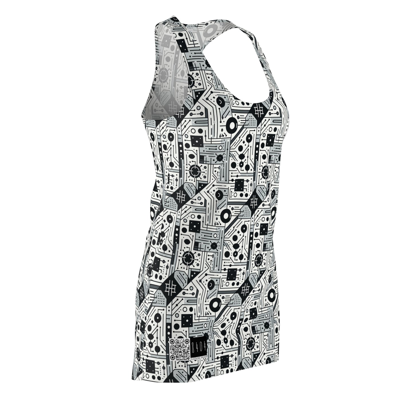Digital Minimalism Minimalist Tech Women's Cut & Sew Racerback Dress - 8404 Design-48