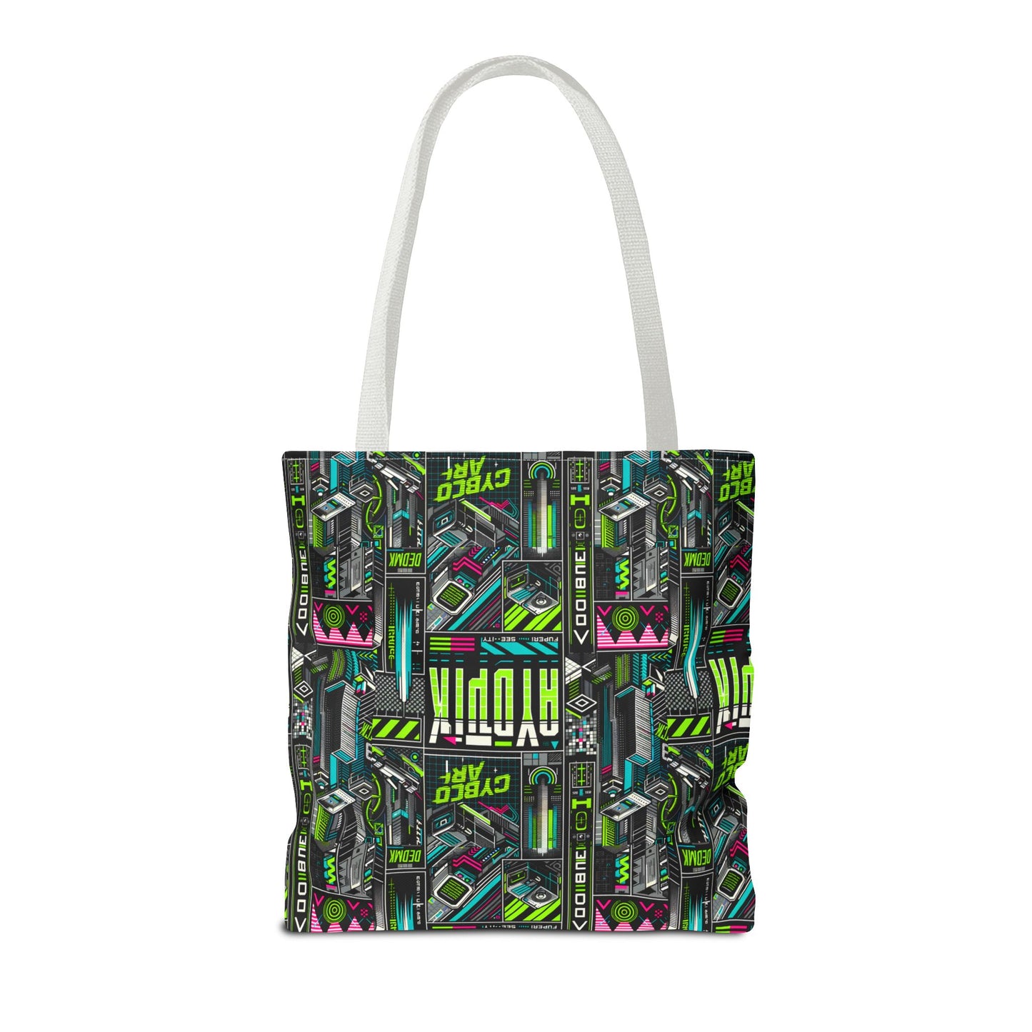 Tech-Forward Graphics Tech-Inspired Streetwear Tote Bag - 8404 Design-46