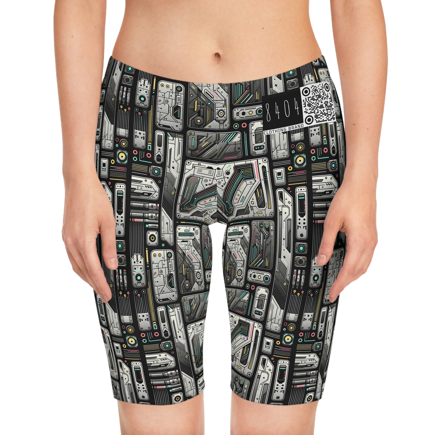 Tech Utility Gear Tech-Forward Minimalism Women's Bike Shorts - 8404 Design-45