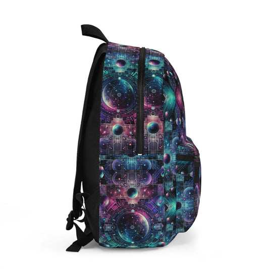 Galactic Hues Tech-Forward Cosmic Fusion Backpack - 8404 Design-59